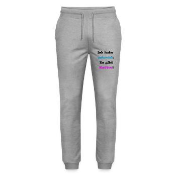 Ich habe gekocht - Stanley/Stella Unisex Bio Jogginghose Mover  - Grau meliert - Vorne - Marisol (170cm) & Nik (191cm)