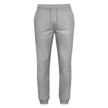Professional OVERTHINKER tech - Stanley/Stella Mover Unisex Organic Jogging Trousers - heather grey - Front - Marisol (170cm) & Nik (191cm)