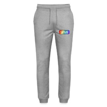 J’aime ma mère gay - Pantalon de jogging bio MOVER Stanley/Stella unisexe - gris chiné - Devant - Marisol (170cm) & Nik (191cm)