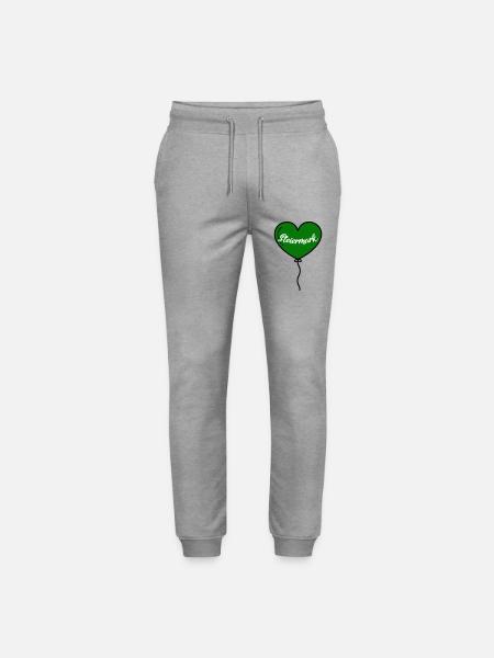 Steiermark Herz Luftballon - Stanley/Stella Unisex Bio Jogginghose Mover - Grau meliert