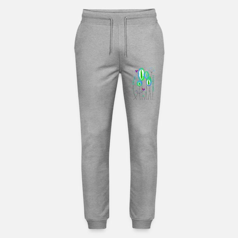 Wald abstrakt - Stanley/Stella Unisex Bio Jogginghose Mover  - Grau meliert