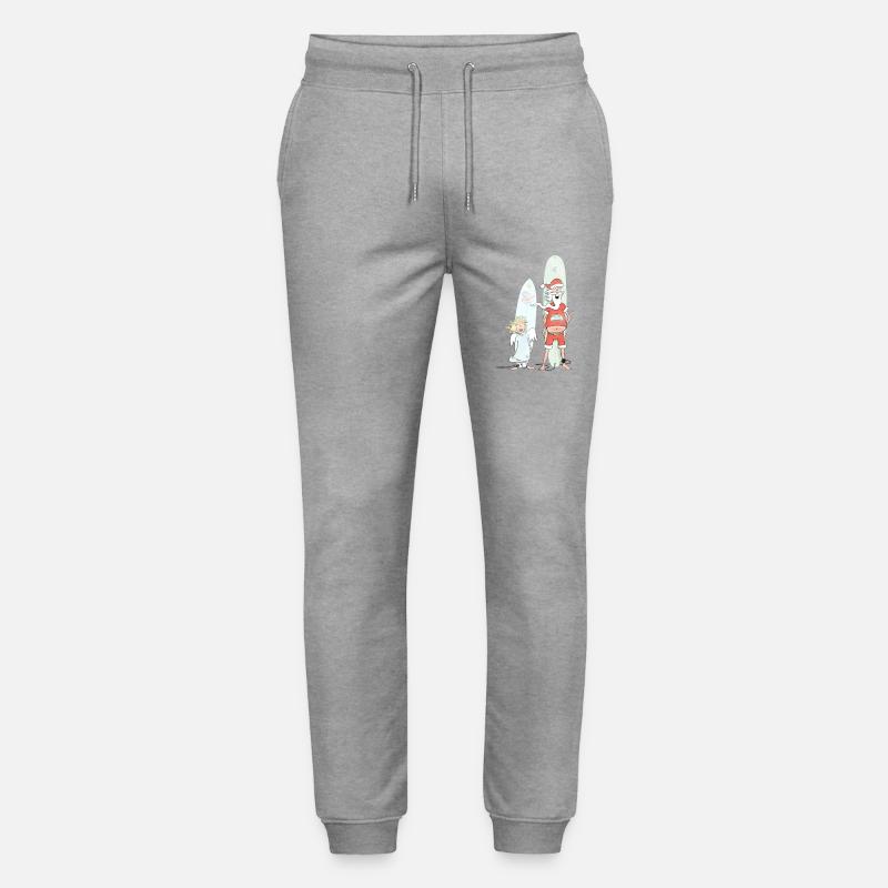 surfing xmas - Stanley/Stella Unisex Bio Jogginghose Mover  - Grau meliert