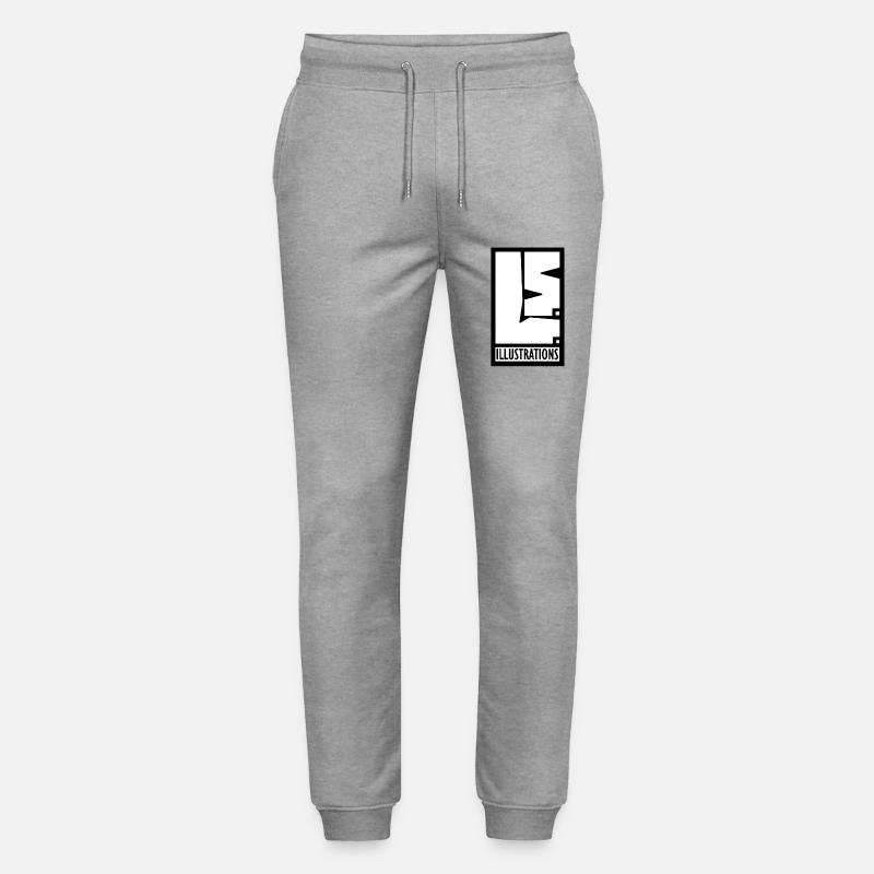 L.S.ILLUSTRATIONS LOGO - Pantalon de jogging bio MOVER Stanley/Stella unisexe - gris chiné