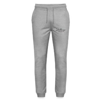 Lieblingsfruendin - Lieblings Freundin - Stanley/Stella Unisex Bio Jogginghose Mover  - Grau meliert - Vorne - Marisol (170cm) & Nik (191cm)