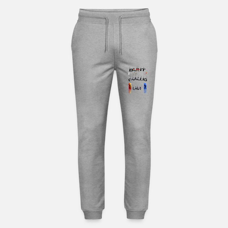 Bunt Knallig Laut - Stanley/Stella Unisex Bio Jogginghose Mover  - Grau meliert