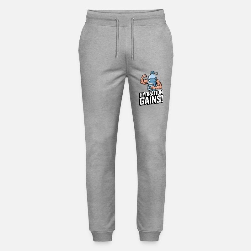 Flüssigkeitszuwächse! - Stanley/Stella Unisex Bio Jogginghose Mover  - Grau meliert