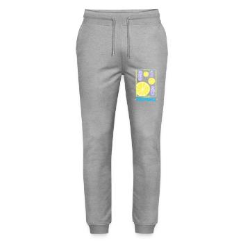Das gute Leben in der Provence - Stanley/Stella Unisex Bio Jogginghose Mover  - Grau meliert - Vorne - Marisol (170cm) & Nik (191cm)