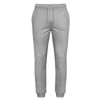 Vacation Caribbean - Stanley/Stella Mover Unisex Organic Jogging Trousers - heather grey - Front - Marisol (170cm) & Nik (191cm)