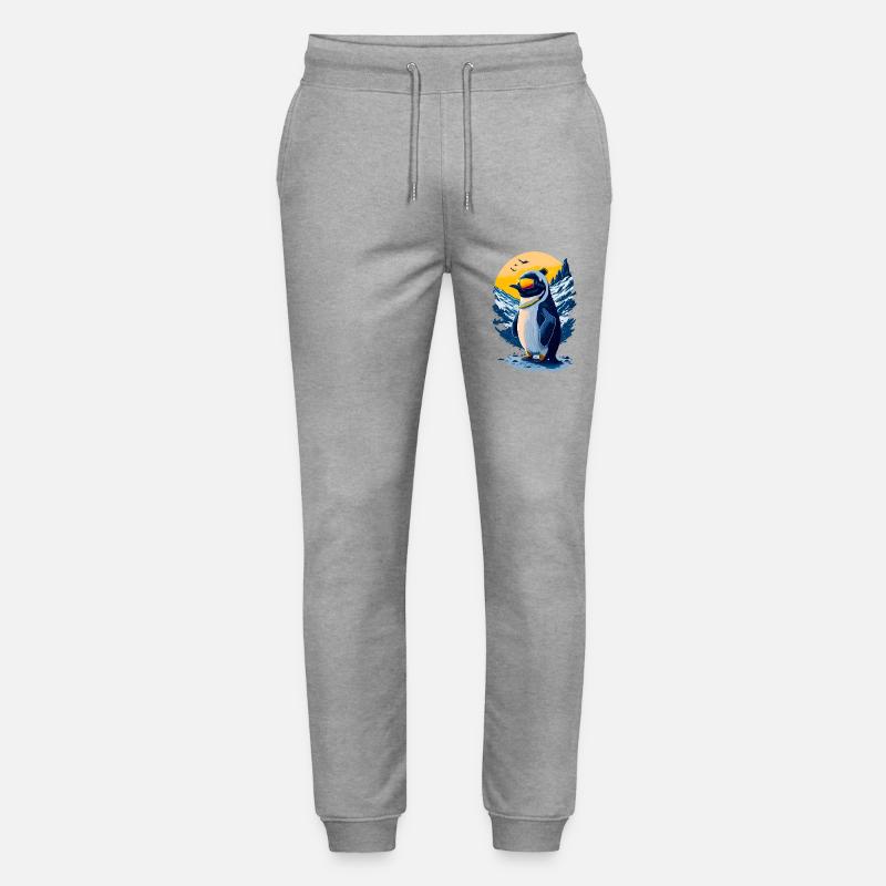 Niedlicher Pinguin - Stanley/Stella Unisex Bio Jogginghose Mover  - Grau meliert