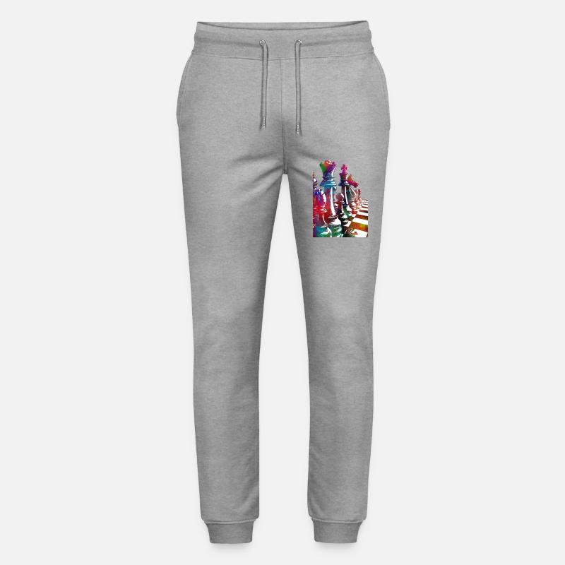 Échecs #chess #sport - Pantalon de jogging bio MOVER Stanley/Stella unisexe - gris chiné