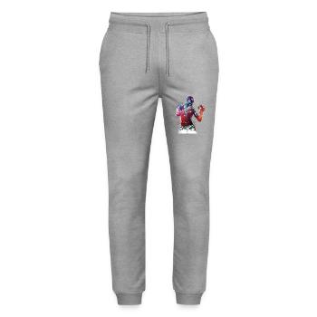 Boxing sport #boxing - Stanley/Stella Mover Unisex Organic Jogging Trousers - heather grey - Front - Marisol (170cm) & Nik (191cm)