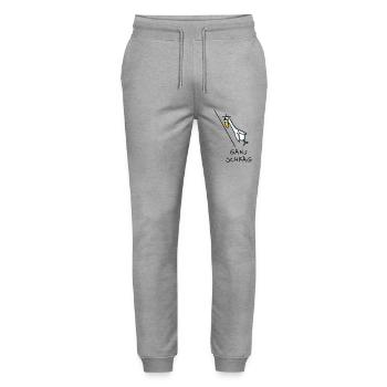 Schräger Vogel Gans - Stanley/Stella Unisex Bio Jogginghose Mover  - Grau meliert - Vorne - Marisol (170cm) & Nik (191cm)