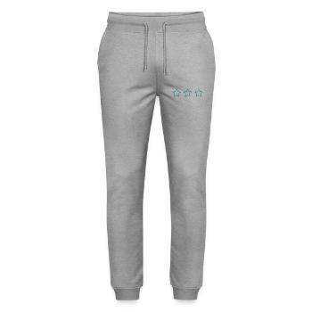 NOËL. ANNEE. ANNIVERSAIRE. RETRAITE. PAPA. MAMAM. - Pantalon de jogging bio MOVER Stanley/Stella unisexe - gris chiné - Devant - Marisol (170cm) & Nik (191cm)