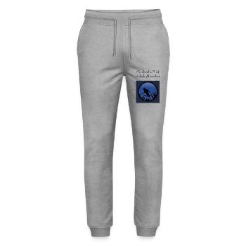 Einfach abtauchen - Stanley/Stella Unisex Bio Jogginghose Mover  - Grau meliert - Vorne - Marisol (170cm) & Nik (191cm)
