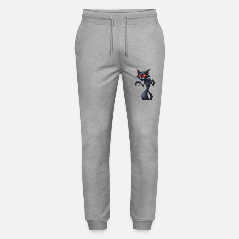 Gruselige Katze - Stanley/Stella Unisex Bio Jogginghose Mover  - Grau meliert