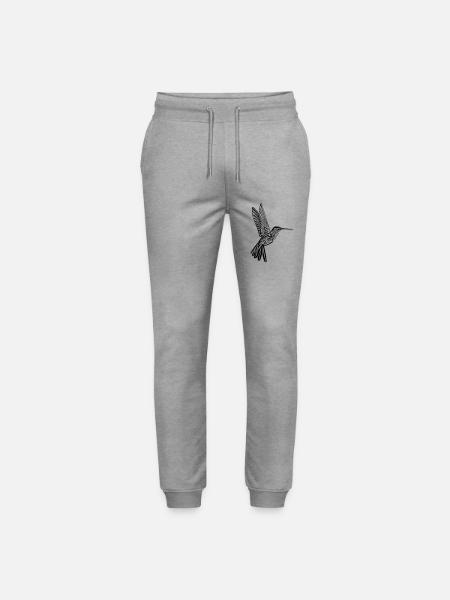 humming-bird - Stanley/Stella Mover Unisex Organic Jogging Trousers - heather grey