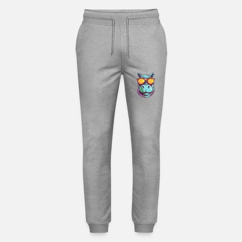 Bif Nilpferd - Stanley/Stella Unisex Bio Jogginghose Mover  - Grau meliert