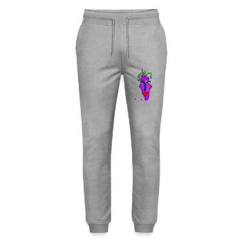 Maske neon - Stanley/Stella Unisex Bio Jogginghose Mover  - Grau meliert - Vorne - Marisol (170cm) & Nik (191cm)