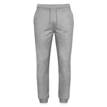 Flight Attendant Gift - Flight Attendant Gift - Stanley/Stella Mover Unisex Organic Jogging Trousers - heather grey - Front - Marisol (170cm) & Nik (191cm)