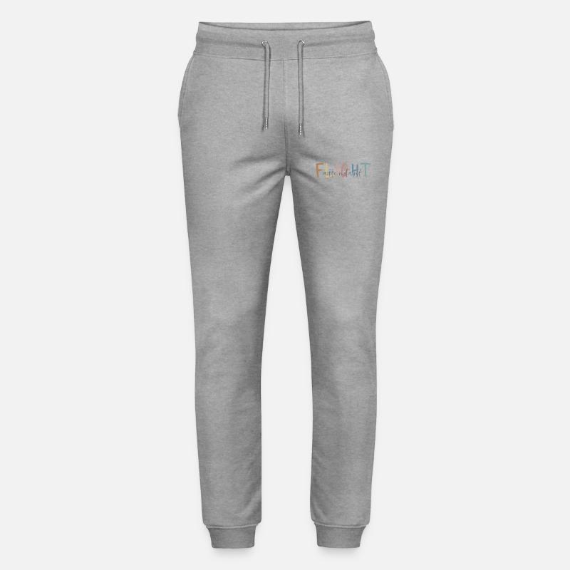 Flugbegleiter Geschenk - Flight Attendant Geschenk - Stanley/Stella Unisex Bio Jogginghose Mover - Grau meliert