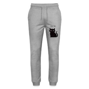 Kiss me! - Stanley/Stella Mover Unisex Organic Jogging Trousers - heather grey - Front - Marisol (170cm) & Nik (191cm)
