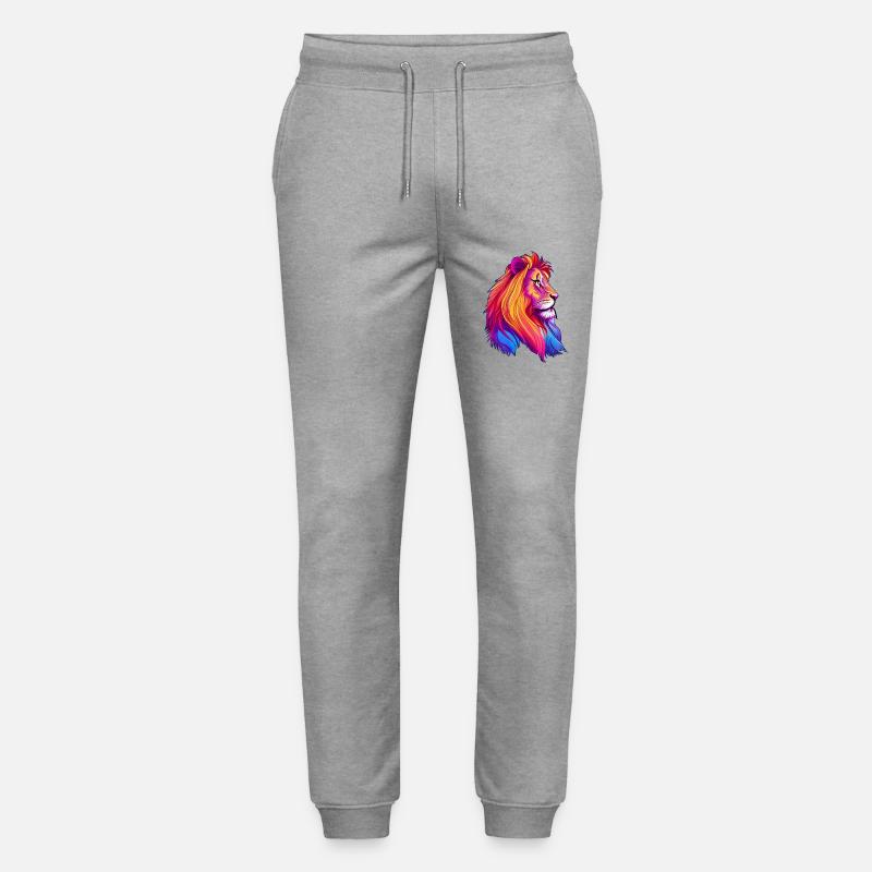 Löwe - Stanley/Stella Unisex Bio Jogginghose Mover  - Grau meliert