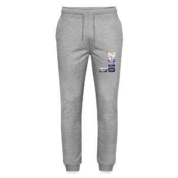 2010 Limited Edition T-Shirt Birthday Idea - Stanley/Stella Mover Unisex Organic Jogging Trousers - heather grey - Front - Marisol (170cm) & Nik (191cm)