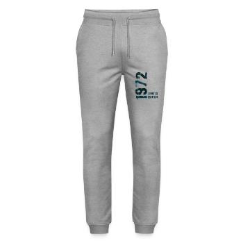 1972 - Stanley/Stella Mover Unisex Organic Jogging Trousers - heather grey - Front - Marisol (170cm) & Nik (191cm)