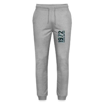 1972 - Stanley/Stella Unisex Bio Jogginghose Mover  - Grau meliert - Vorne - Marisol (170cm) & Nik (191cm)