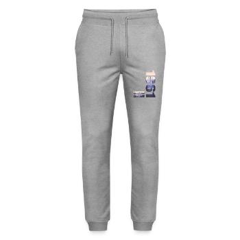 1961. Limited Edition T-Shirt Birthday Idea - Stanley/Stella Mover Unisex Organic Jogging Trousers - heather grey - Front - Marisol (170cm) & Nik (191cm)