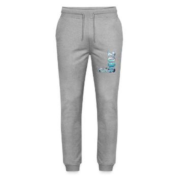 2006 Limited Edition T-Shirt Birthday Idea - Stanley/Stella Mover Unisex Organic Jogging Trousers - heather grey - Front - Marisol (170cm) & Nik (191cm)