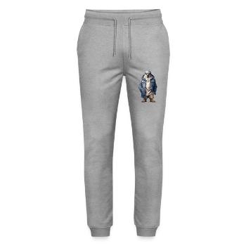 Hawk Graffiti. Predatory street style. - Stanley/Stella Mover Unisex Organic Jogging Trousers - heather grey - Front - Marisol (170cm) & Nik (191cm)