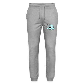 Lustiger Spruch Sorry I`m cooler - Stanley/Stella Unisex Bio Jogginghose Mover  - Grau meliert - Vorne - Marisol (170cm) & Nik (191cm)