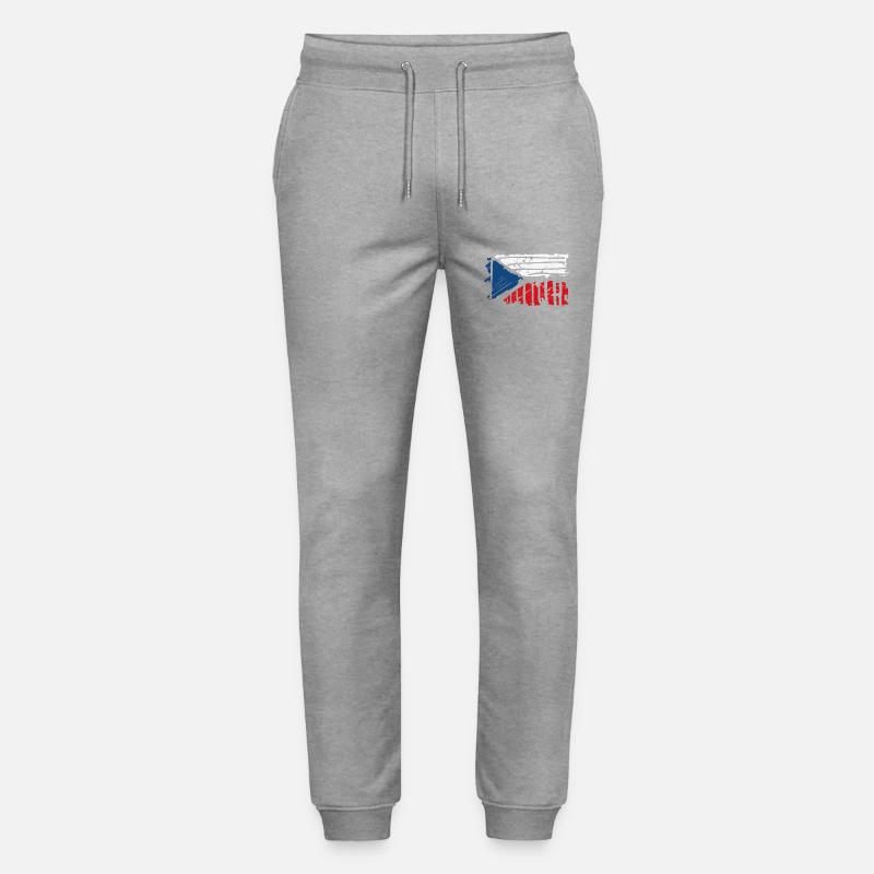 tschechien - Stanley/Stella Unisex Bio Jogginghose Mover  - Grau meliert
