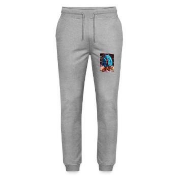 Monster 21 - Stanley/Stella Unisex Bio Jogginghose Mover  - Grau meliert - Vorne - Marisol (170cm) & Nik (191cm)