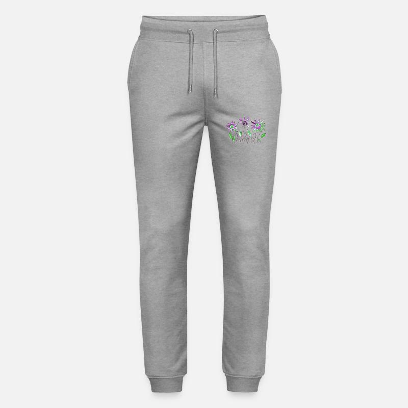 Blumen - Stanley/Stella Unisex Bio Jogginghose Mover  - Grau meliert