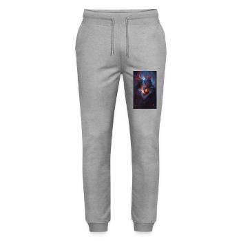 Demons Fantasy love scene - Stanley/Stella Mover Unisex Organic Jogging Trousers - heather grey - Front - Marisol (170cm) & Nik (191cm)