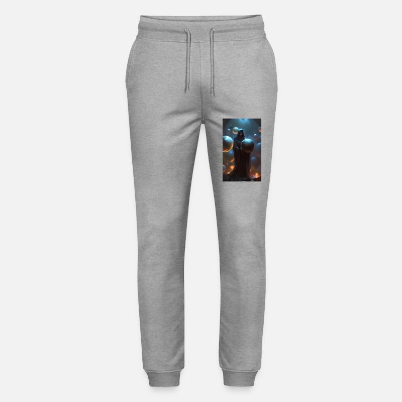 Hexe der Sphären & Kugeln - Stanley/Stella Unisex Bio Jogginghose Mover  - Grau meliert