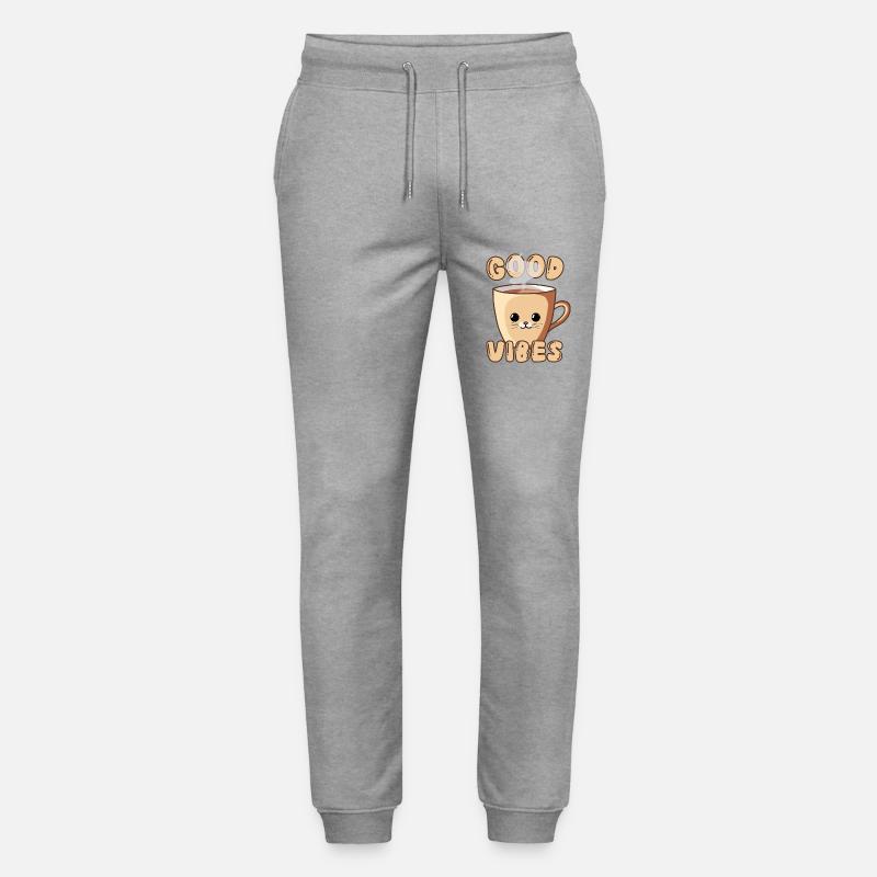 Cute Cat Cup - Stanley/Stella Unisex Bio Jogginghose Mover  - Grau meliert