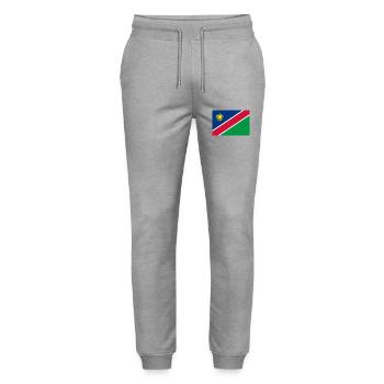 Namibia - Stanley/Stella Unisex Bio Jogginghose Mover  - Grau meliert - Vorne - Marisol (170cm) & Nik (191cm)