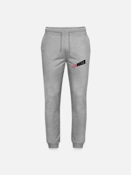 Entrepreneur Money Maker Logo - Stanley/Stella Mover Unisex Organic Jogging Trousers - heather grey