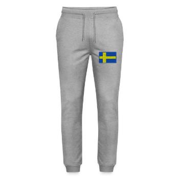 Schweden Schweden Skandinavien Kartoffeln Wikinger - Stanley/Stella Unisex Bio Jogginghose Mover  - Grau meliert - Vorne - Marisol (170cm) & Nik (191cm)