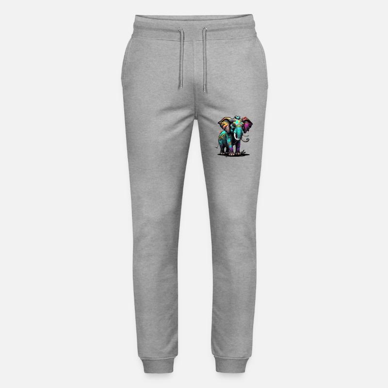 Graffiti Elefant - Stanley/Stella Unisex Bio Jogginghose Mover  - Grau meliert