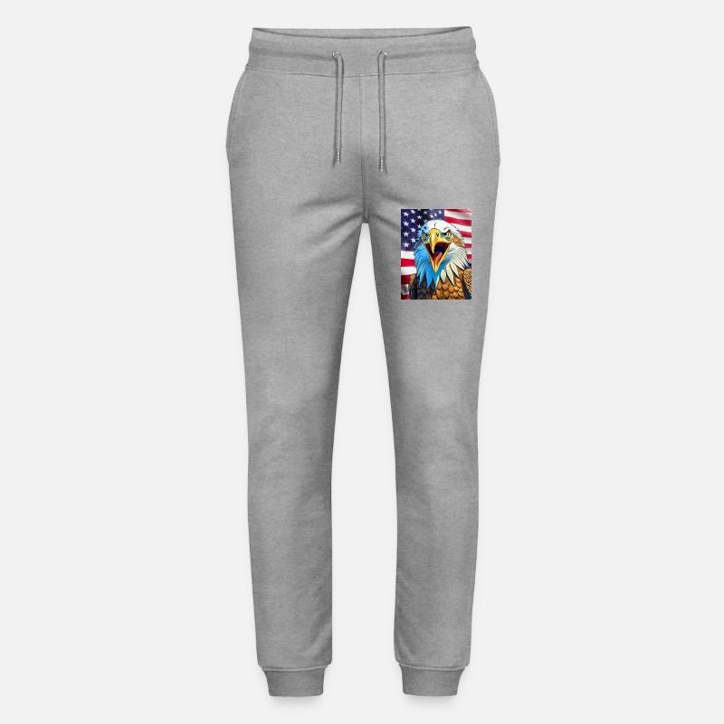 Adler - Stanley/Stella Unisex Bio Jogginghose Mover  - Grau meliert