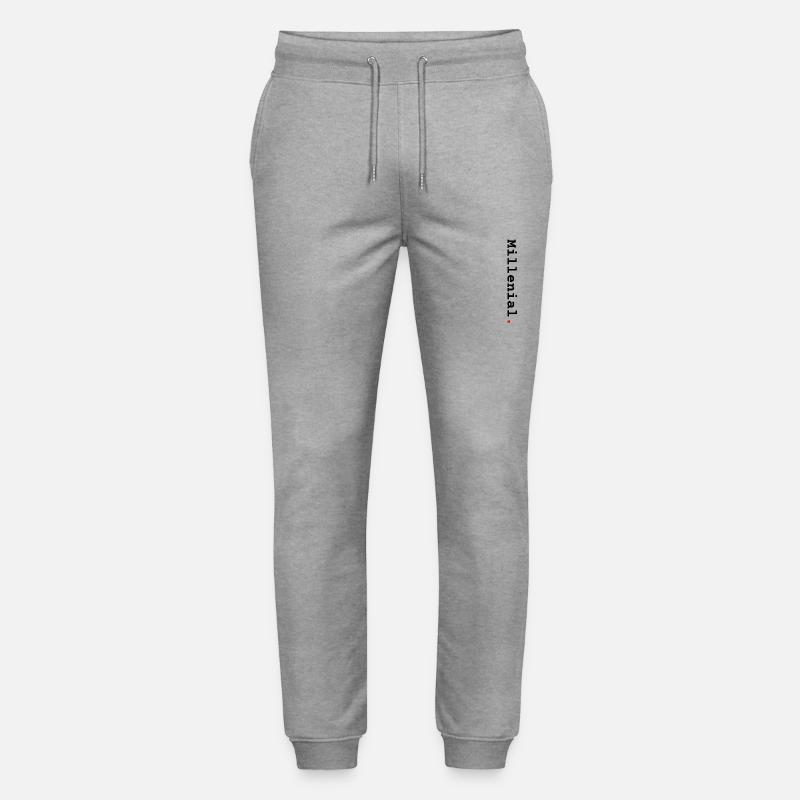 Millennials vertikal - Stanley/Stella Unisex Bio Jogginghose Mover  - Grau meliert