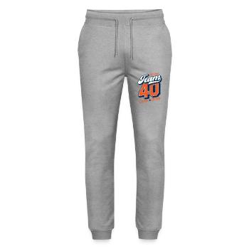 Original Team 40 - Limited Edition - Stanley/Stella Unisex Bio Jogginghose Mover  - Grau meliert - Vorne - Marisol (170cm) & Nik (191cm)