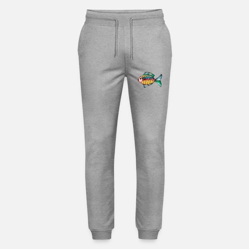 Fisch - Stanley/Stella Unisex Bio Jogginghose Mover  - Grau meliert
