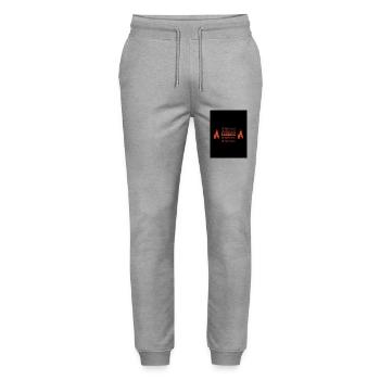 FURIOSA - Pantalon de jogging bio MOVER Stanley/Stella unisexe - gris chiné - Devant - Marisol (170cm) & Nik (191cm)