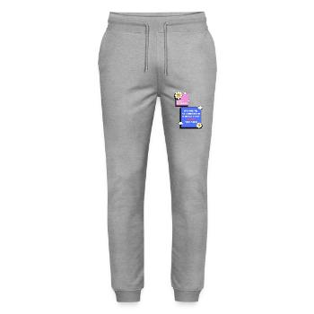 Bruder - Stanley/Stella Unisex Bio Jogginghose Mover  - Grau meliert - Vorne - Marisol (170cm) & Nik (191cm)