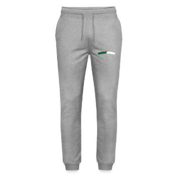 Algerian flag - Stanley/Stella Mover Unisex Organic Jogging Trousers - heather grey - Front - Marisol (170cm) & Nik (191cm)